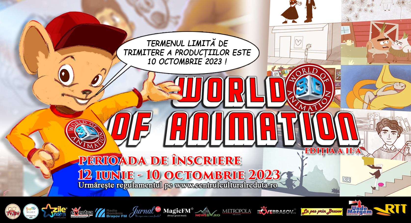 Înscrieri la Concursul Național de Animație ,,World of Animation''